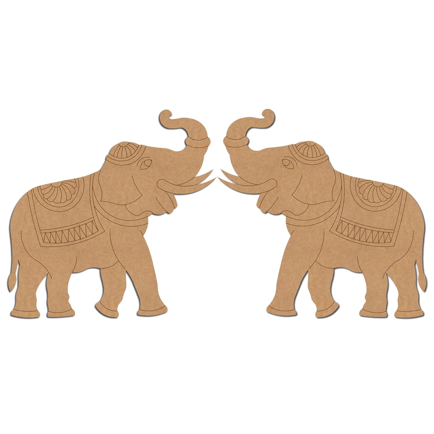 wooden elephant mdf elephant cutout unfinished wood