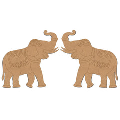 wooden elephant mdf elephant cutout unfinished wood