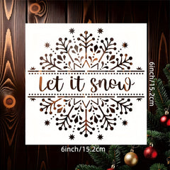 diy christmas craft stencil