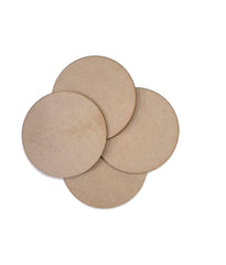 Cliths Round Wooden Cutouts Blank Craft Circles DIY Home Decor Signs Discs for Painting (4 Pcs per Size)