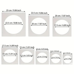 circle stencil set 8 pieces