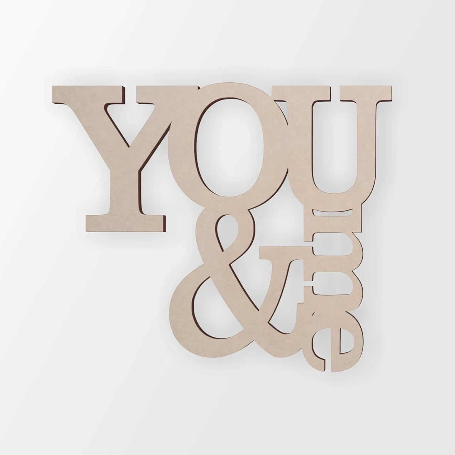 wooden love sign for crafts