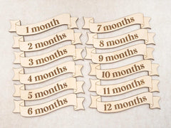 baby milestone cards hot air balloon design