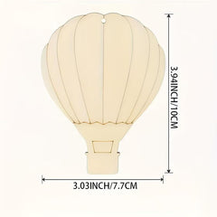 unfinished wooden hot air balloon blanks