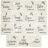 wooden baby milestone cards wood discs baby shower gift milestone props photo