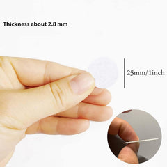 American Elm 100 Pcs White Felt Circles Round Die Cuts Soft Felt Patches for DIY Crafts Sewing Applique Scrapbooking Embellishments