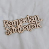 Cliths Bismillah Wooden Sign Ramadan Kareem Table Place Card Eid Mubarak Decor Islamic Wall Art DIY Muslim Gift