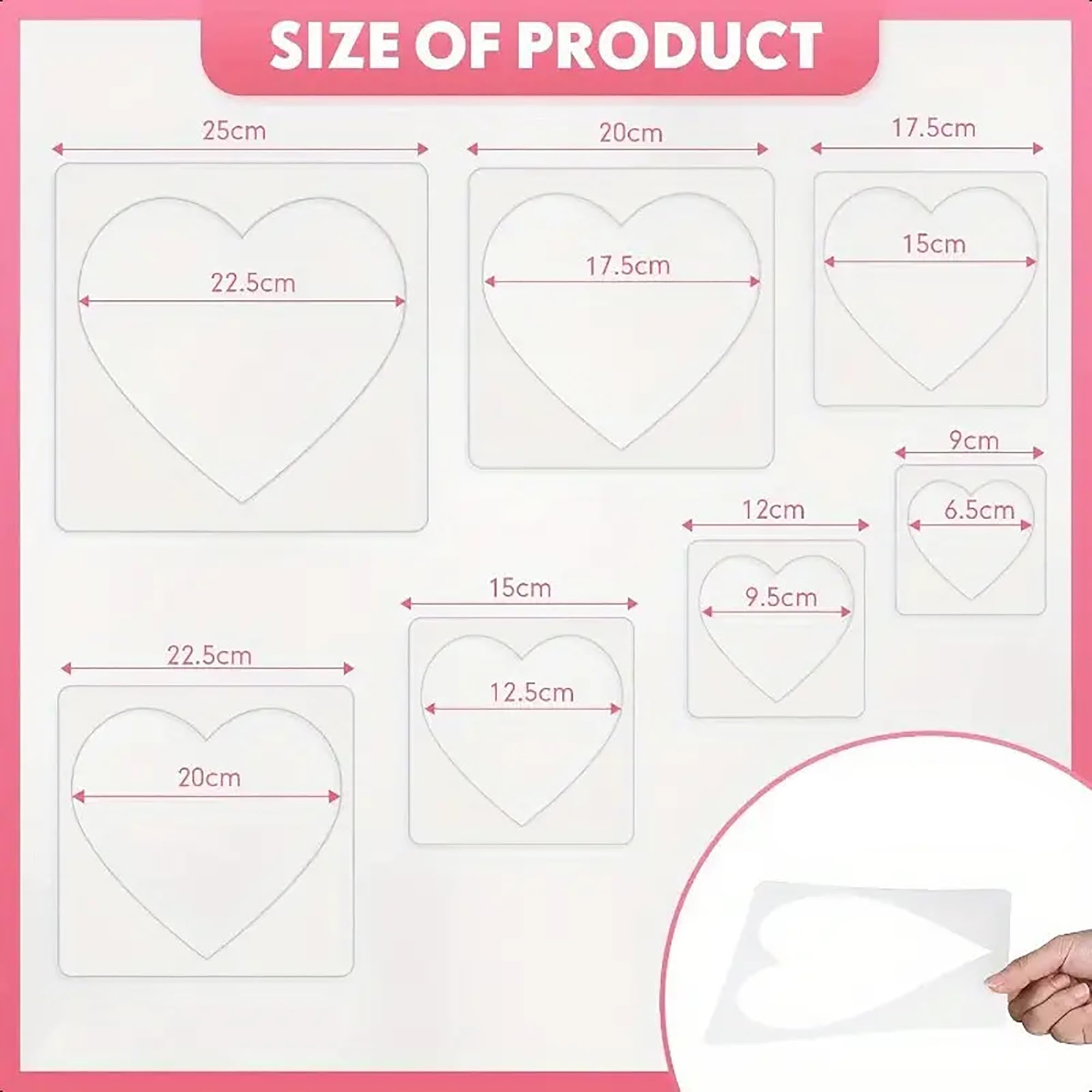 fabric wall decor heart stencils