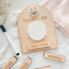 baby shower gift milestone cards