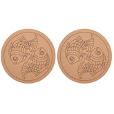 pre marked fish decor circles