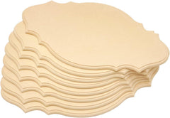 Whittlewud 8 Pcs Unfinished Wood Plaques DIY Craft Kit Beveled Edge Signs MDF for Wood Burning, Painting & Home Decor