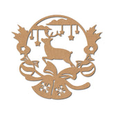 Christmas Wreath MDF DIY Art & Craft Base Mixed Cliths