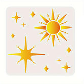 sun pattern stencil reusable plastic