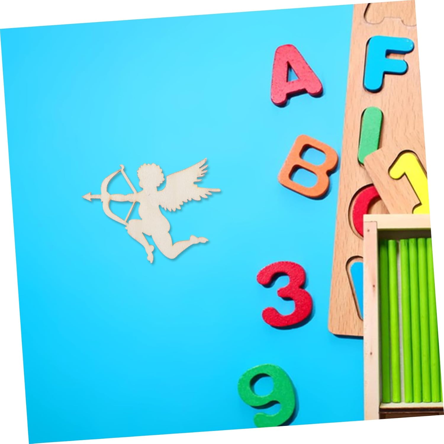 wooden game tokens for board games and educational crafts