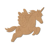 Unicorn-shaped craft material on a white background