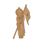 American Elm Bharat Mata MDF Cutout Pre Marked Wooden Craft for Independence Day Decor, DIY Painting & Patriotic Wall Art