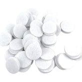 American Elm 100 Pcs White Felt Circles Round Die Cuts Soft Felt Patches for DIY Crafts Sewing Applique Scrapbooking Embellishments