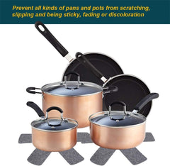 Cliths Pot Protectors Set Felt Pan Dividers for Stacking Cookware Anti-Scratch Pads Protects Glass, Ceramic & Non Stick