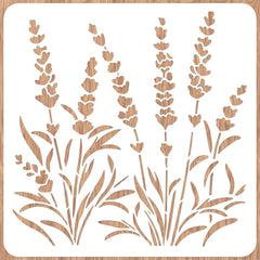 floral lavender painting stencil for wall