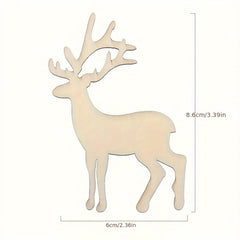 diy wooden deer ornaments