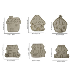 wooden unfinished house ornaments