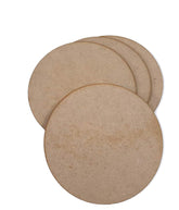 Cliths Round Wooden Cutouts Blank Craft Circles DIY Home Decor Signs Discs for Painting (4 Pcs per Size)