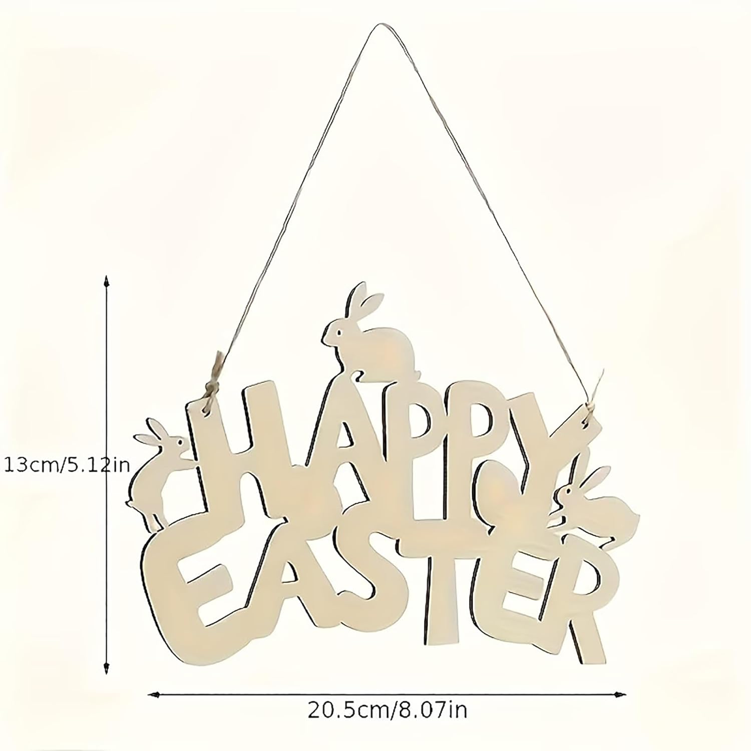 easter bunny egg wood shape