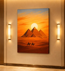 Egypt pyramids wall art for living room