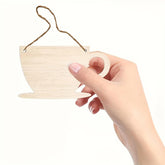 diy wooden coffee cup cutouts for painting tea cup shaped mdf craft blanks for home decor unfinished wood shapes for art and crafts