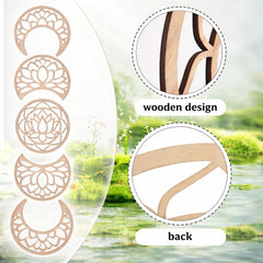 wooden moon phase decor