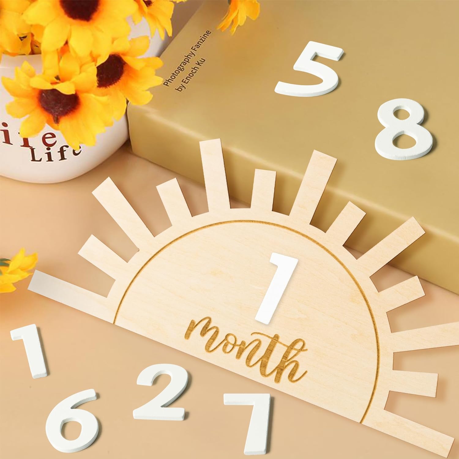 monthly baby milestone plaques