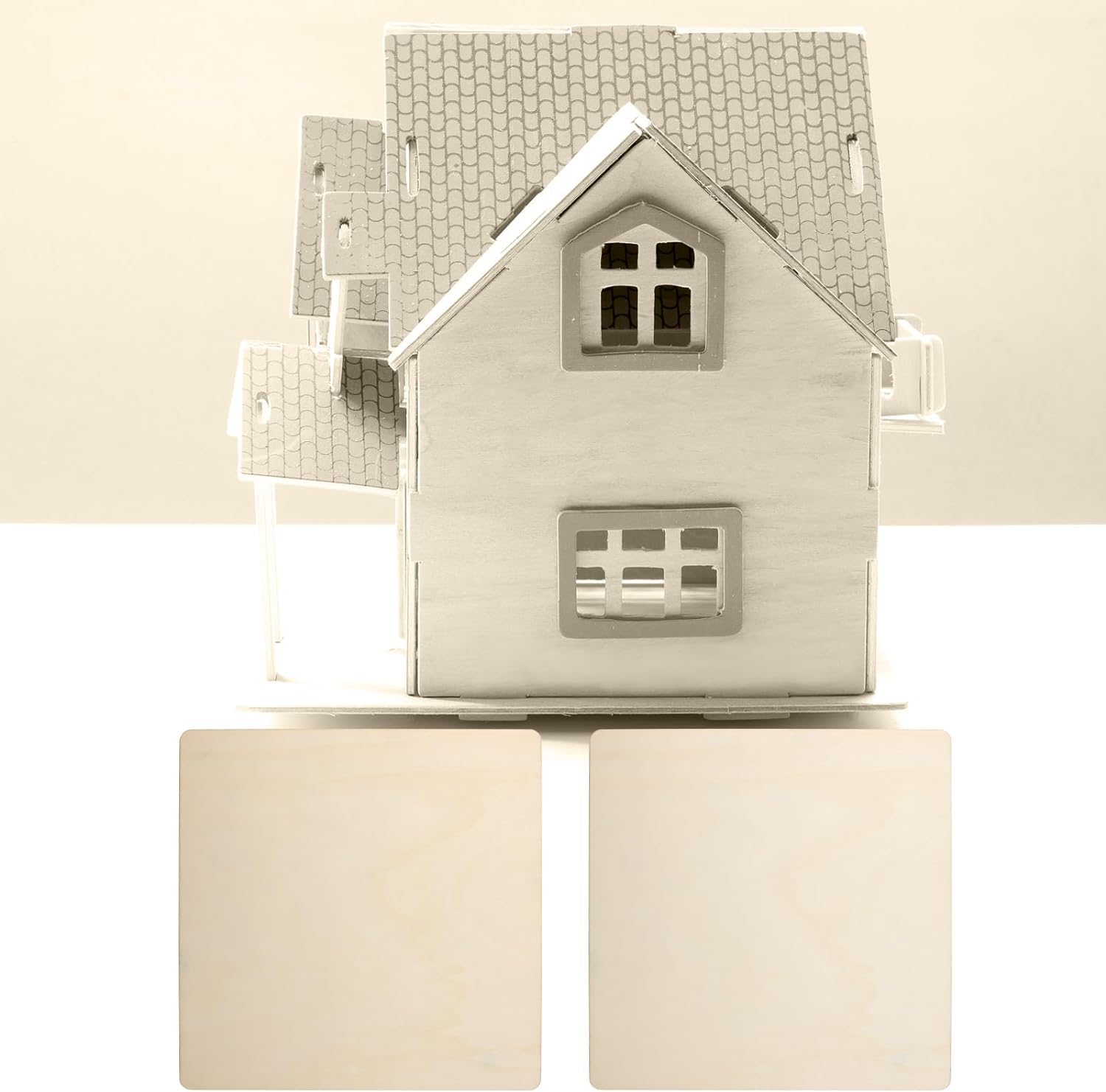 Model of a house on a white background