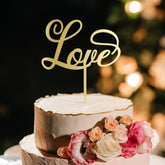 American Elm Party to Be Wedding Cake Topper Love Cake Decoration MDF Bride Groom Topper Decor