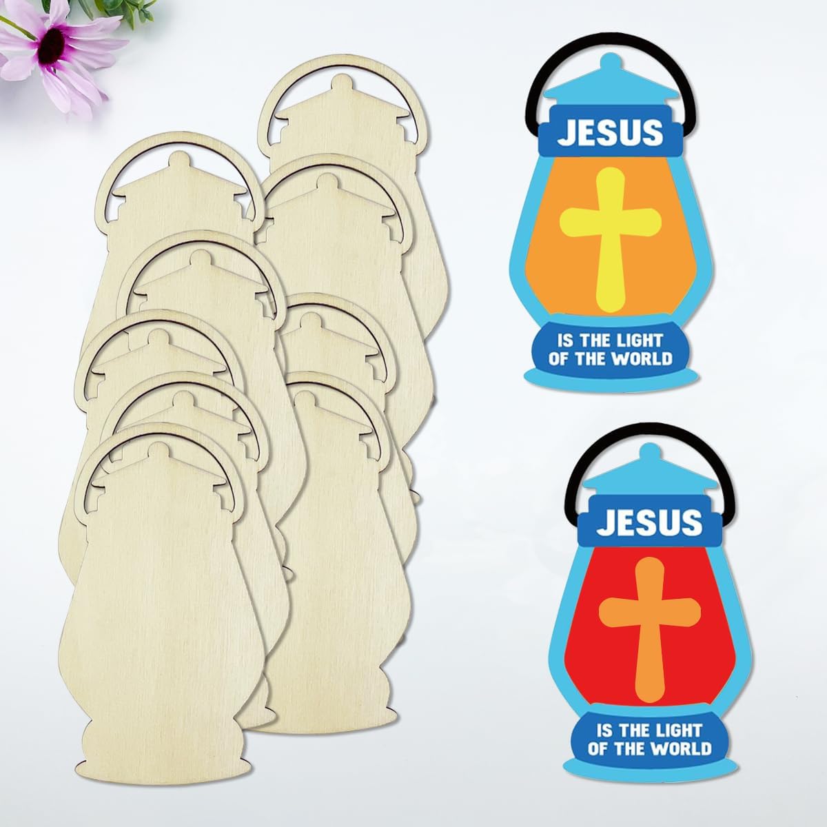 Diya wood shapes for home decoration