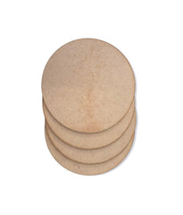 Cliths Round Wooden Cutouts Blank Craft Circles DIY Home Decor Signs Discs for Painting (4 Pcs per Size)