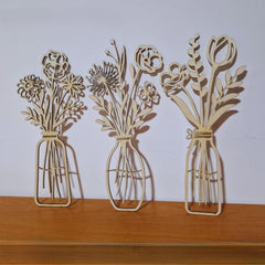 handmade wooden planter style wall art