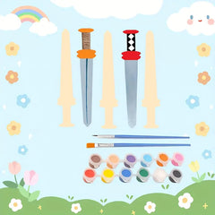 Children's build-your-own wood sword craft set