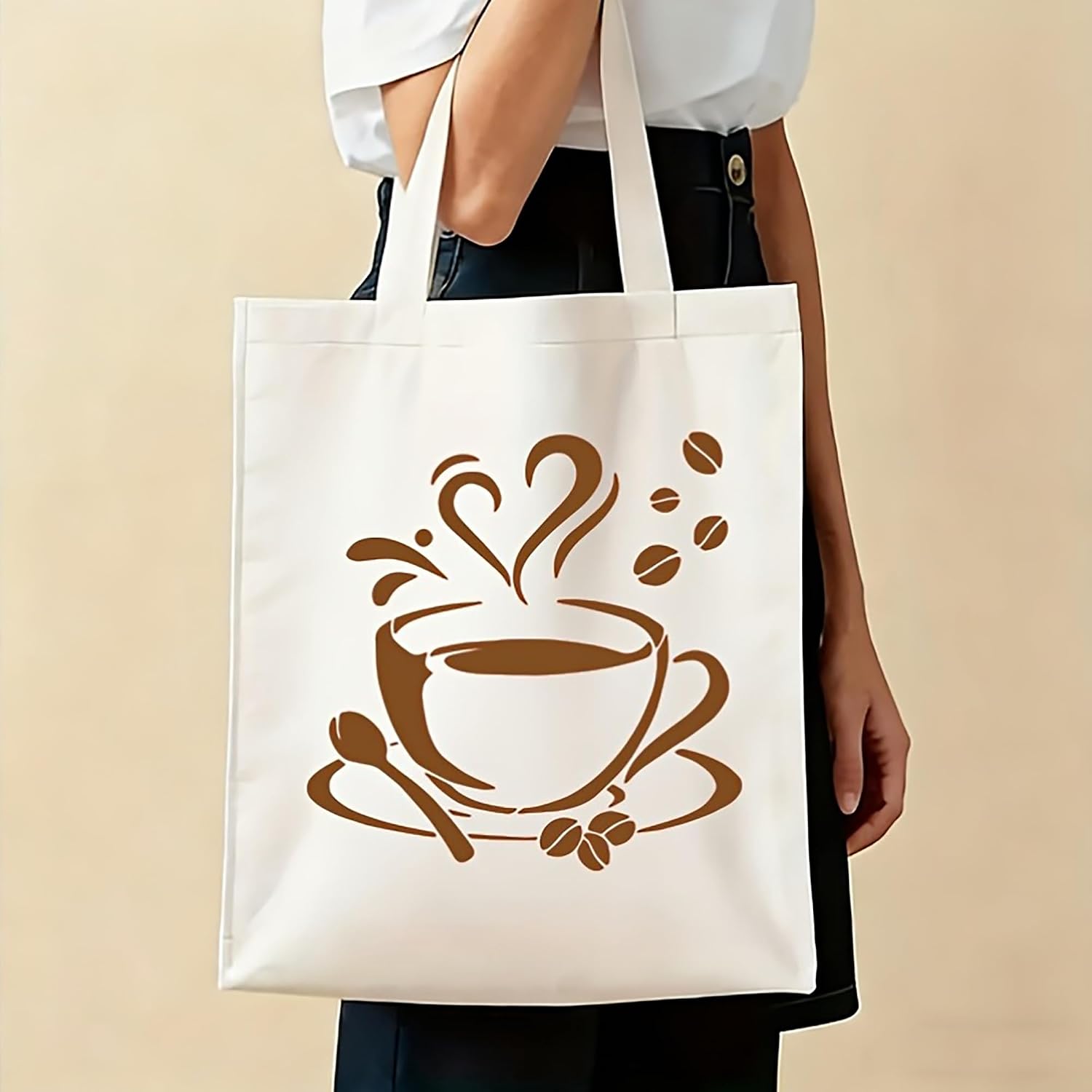 pet plastic coffee cup stencil for crafts
