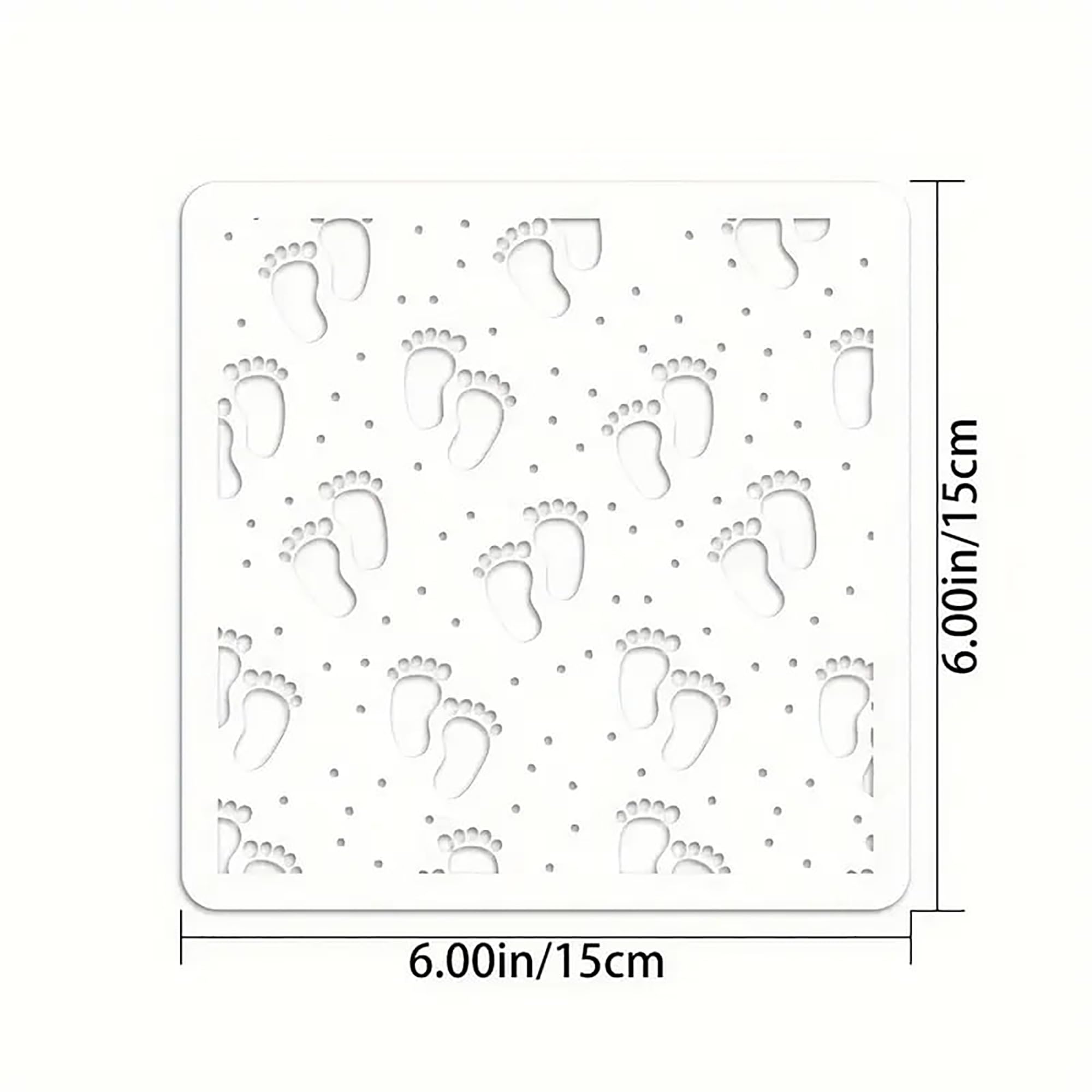 reusable footprint stencil for crafts