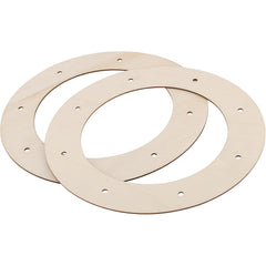 Cliths Pack of 20 Wooden Wreath Frames for Crafts Wooden Circle Wreath Forms with Holes for Hanging Decorations and Gifts