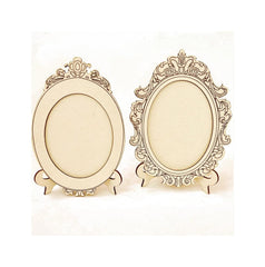 wooden photo frames for wall decoration mdf frame cutouts