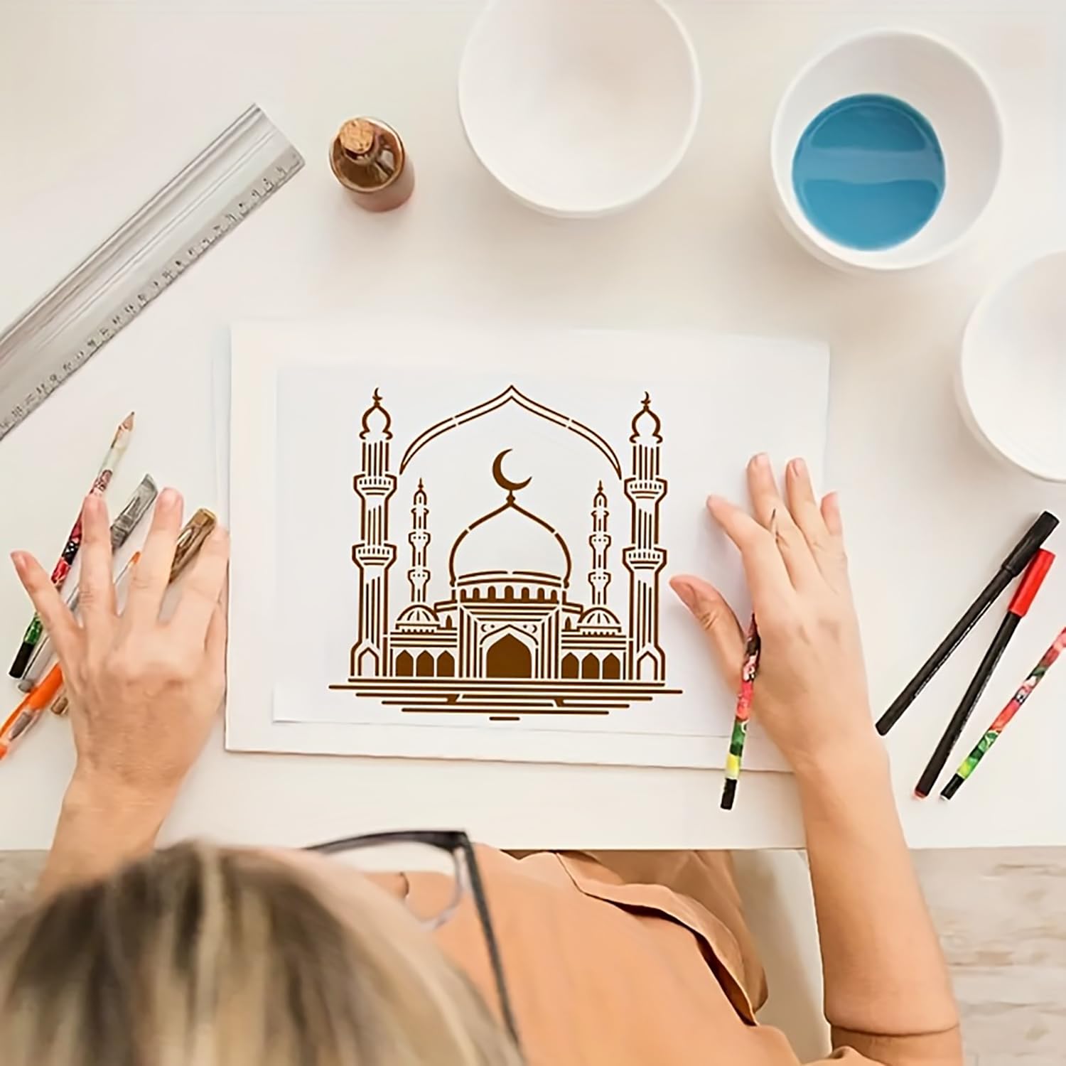 islamic home decor painting stencil