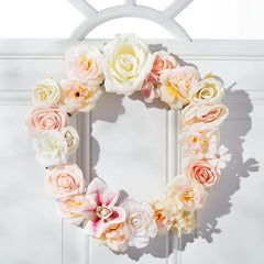 Cliths Pack of 4 Wooden Wreath Rings Pre Cut Holes for DIY Crafts Decor, Wall Door Hanging Wreaths, MDF Garland Bases