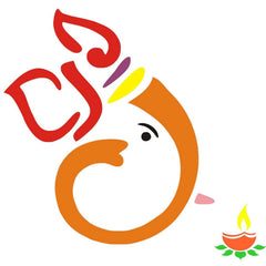 Cliths Wooden Rangoli Set for Diwali DIY Décor Ganpati & Diya Design Cutouts for Painting, Home Decoration, Festival Crafts