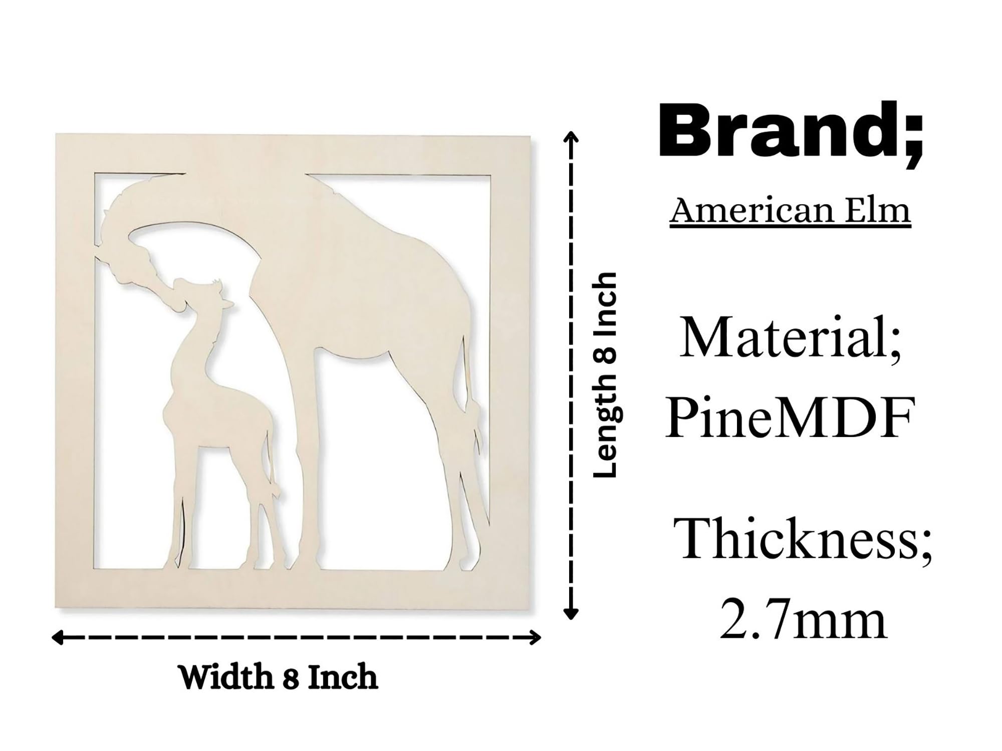 unfinished mdf animal cutouts