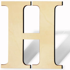 Gold letter 'H' on a white background