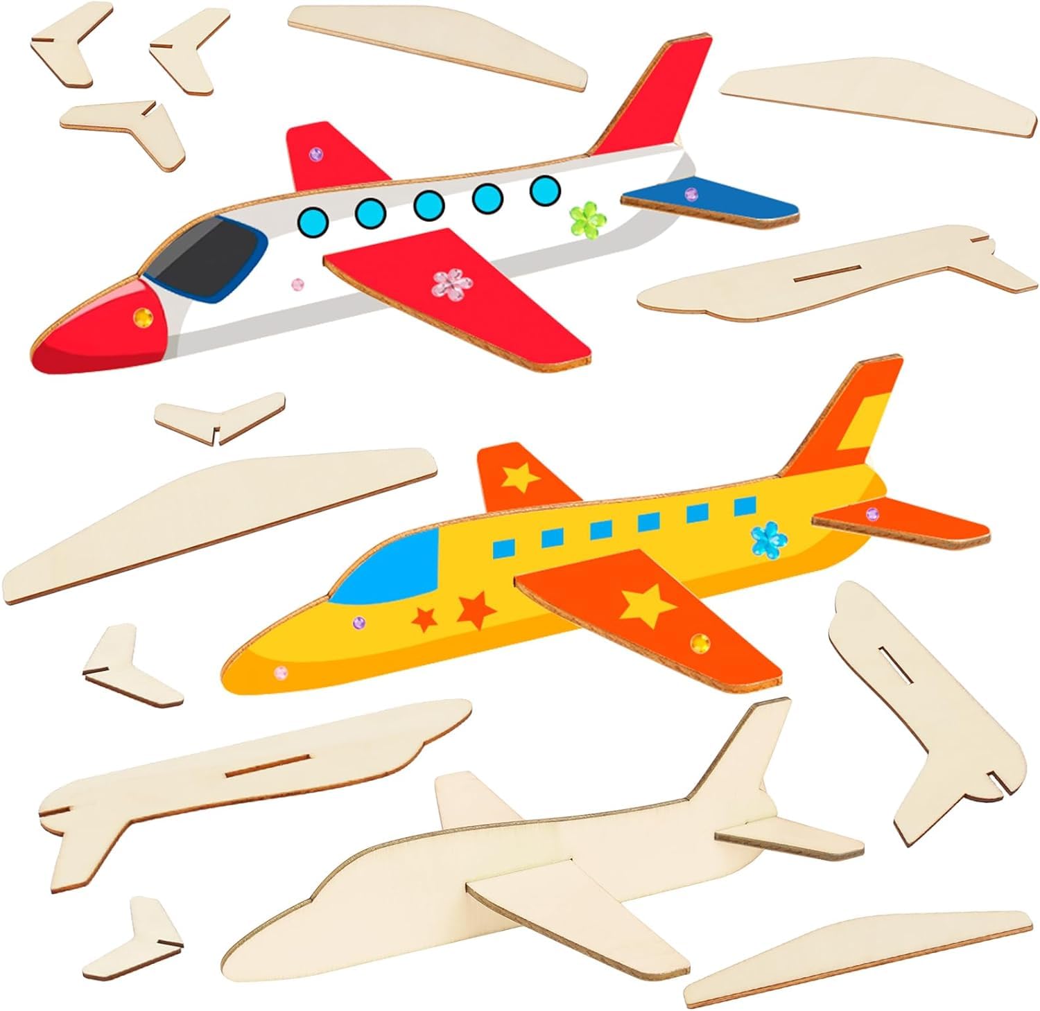 unfinished wooden animal cutouts animal craft kit for kids MDF craft board animals for kids DIY animal crafts cutouts for kids craft set