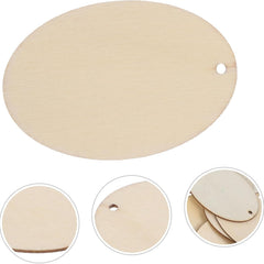 Cliths Pack of 20 Wood Earring Blanks Teardrop & Oval Shapes Pine MDF Pendants for DIY Jewelry Making Craft Supplies