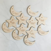 wooden milestone markers