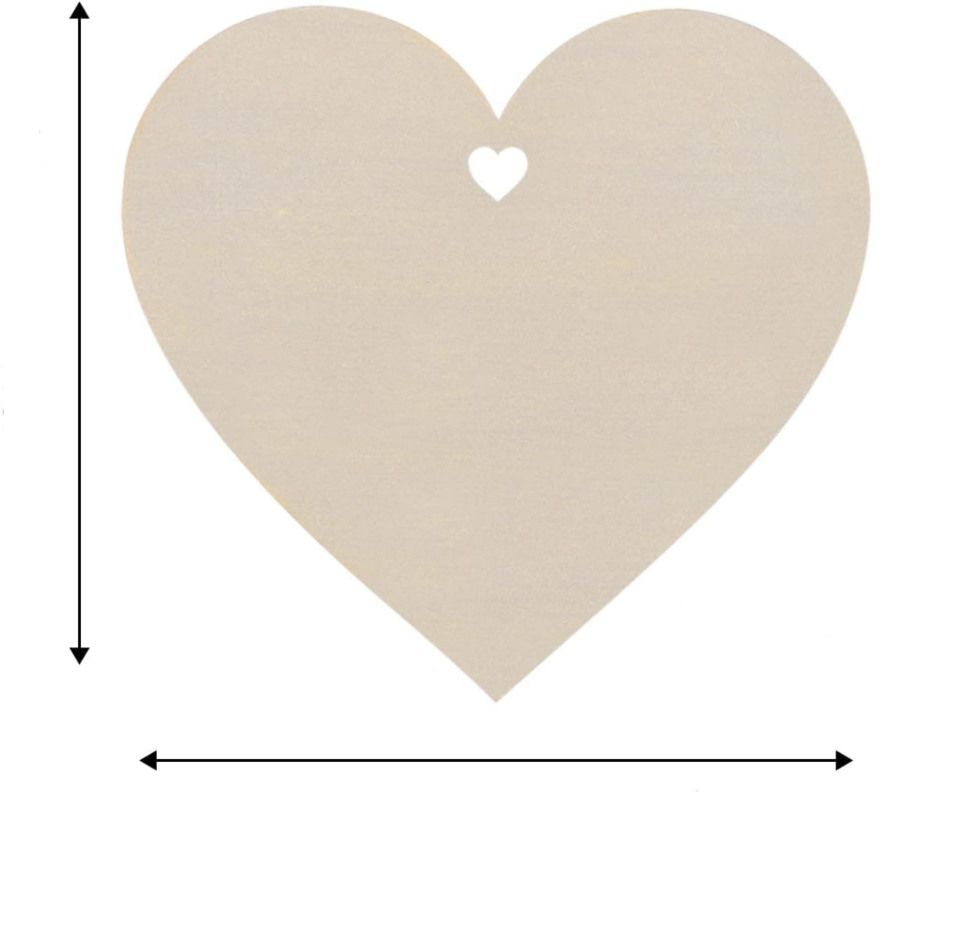 Heart-shaped object with a smaller heart cutout on a white background